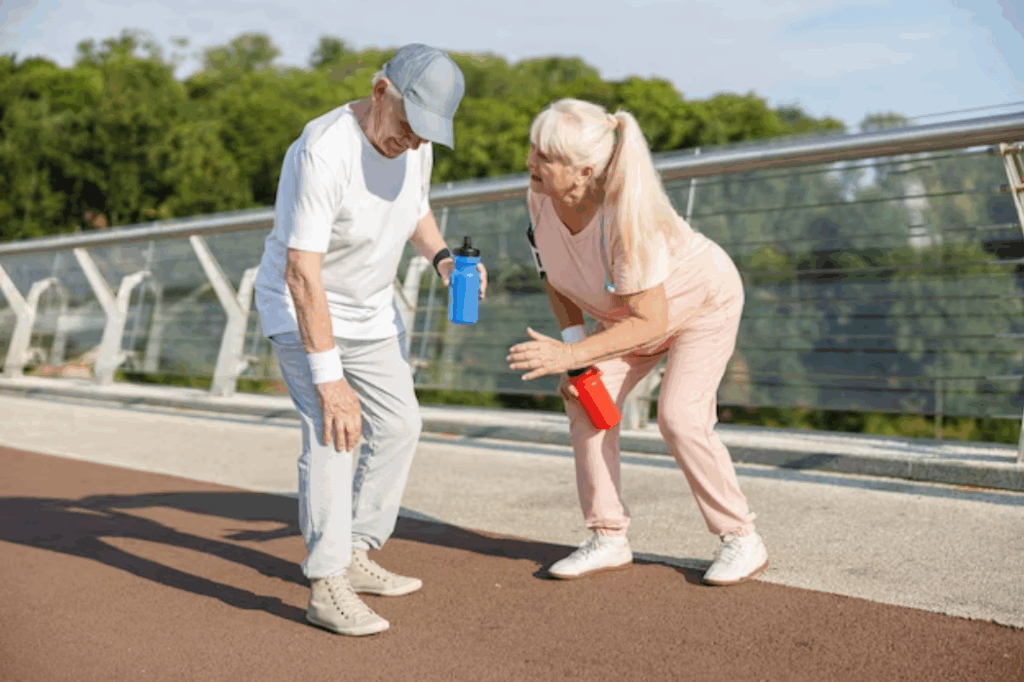 couple exercising